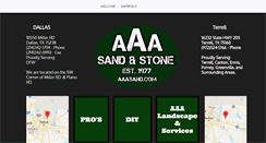 Desktop Screenshot of aaasand.com