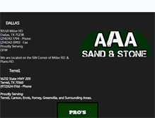 Tablet Screenshot of aaasand.com